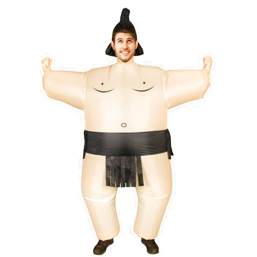 DUNCHATY Inflatable Sumo Costume for Adults Sumo Wrestler Wrestling Suits Halloween Costume, Inflatable Costumes Cosplay Blow Up Costume Fun All Year Around