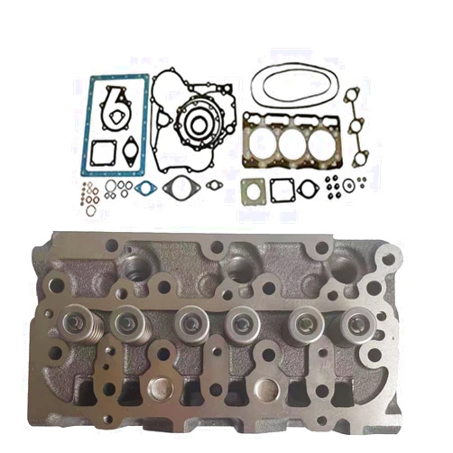 HAOSHUN Complete D782 Cylinder Head with Valve & Full D782 Head Gasket Kit 1G969-03040 1G008-03040 for Kubota D782 Engine B7410 G2160 GR2110 GR2120 Tractor