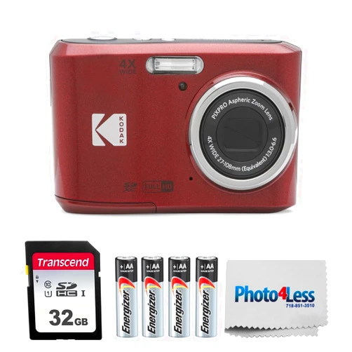 KODAK PIXPRO FZ45 16MP Digital Camera with 4X Optical Zoom 27mm Wide Angle and 2.7
