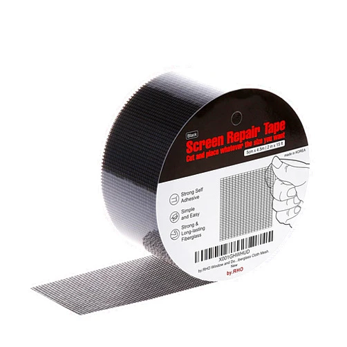 by.RHO Window Screen Repair Kit Tape (Black, 2