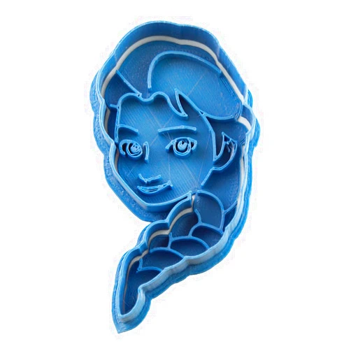 Cuticuter Frozen Elsa Cookie Cutter, Blue, 8 x 7 x 1.5 cm