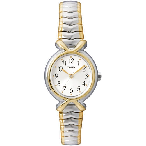 Timex Women's T21854 Pleasant Street Two-Tone Stainless Steel Expansion Band Watch