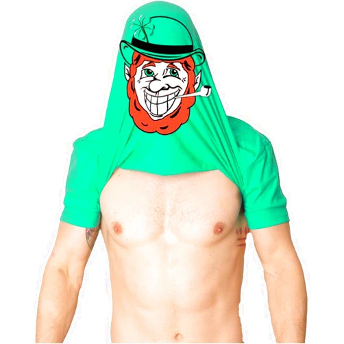 Crazy Dog T-Shirts Mens Novelty Saint Patricks T Shirt Funny Irish Tees Cool Party Tees for Guys