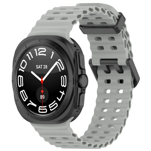 EANWireless Compatible for Samsung Galaxy Watch 7 Ultra Band 47mm, Soft Ocean Silicone Sport Strap Women Men Replacement Accessory Fit for Samsung Galaxy Watch Ultra Band