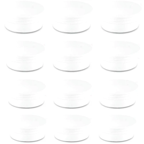 Amersumer 20Pack Round Clear Frosted Plastic Bead Storage Containers Box Case with Screw Top Lids,Cylinder Stackable Bead Containers for Make Up,Eye,Pills,Gems,Beads,Jewelry,Small Items,2.6x1 Inches