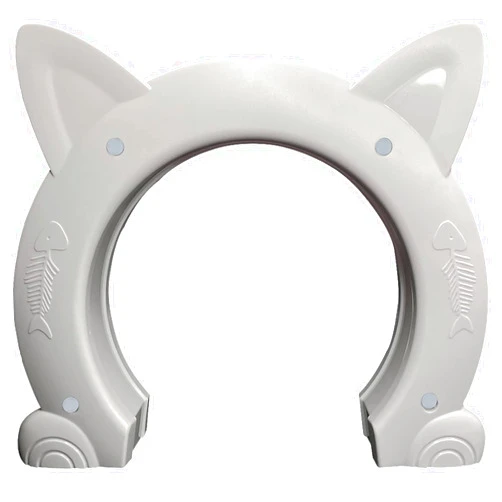 Fhiny Cat Door Interior Door, Back Friendly Kitten Doors Without Flap for Wall Durable and Easy to Install Adds Privacy Pet Door Up to 20 Lb Cute Pass Hole Corridor for Cats Doggies Kitties