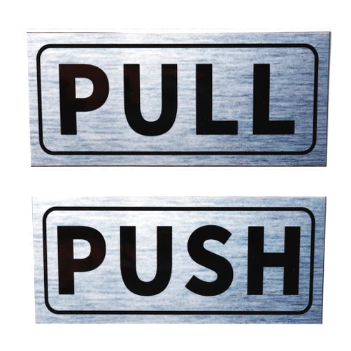 PATIKIL Push Pull Door Sign, 1 Set 2
