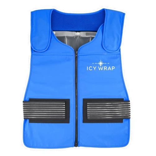 M PAIN MANAGEMENT TECHNOLOGIES Phase Change Cooling Vest by Icy Wrap for Men & Women, Hot Weather, Ice Reflective Vest with 30 PCS Ice Packs, High Tech Phase Change PCM material, stays cold for 5-10 hrs.