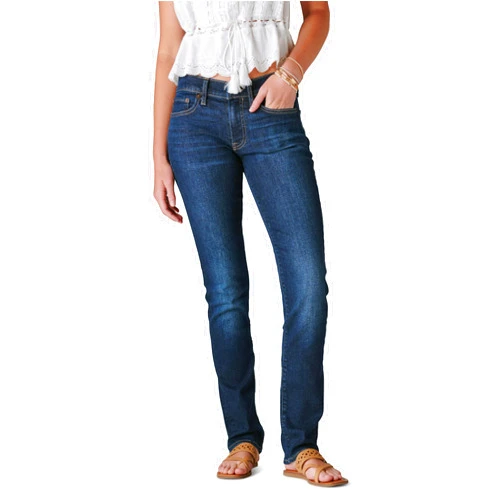 Lucky Brand Women's Mid Rise Sweet Straight Jeans