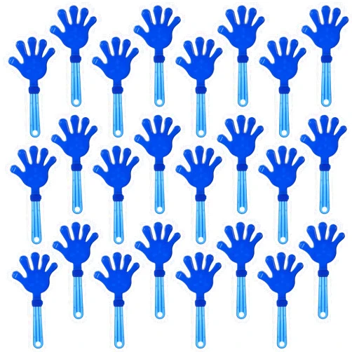 ZCYSRLQIN 24 Pcs 11 Inch Hand Clappers Royal blue Large Clappers Noisemakers Noise Makers Party Favors Jumbo Plastic Party Clapper Sporting Events Cheers Ball Dance Basketball Football Noisemakers（Royal blue）