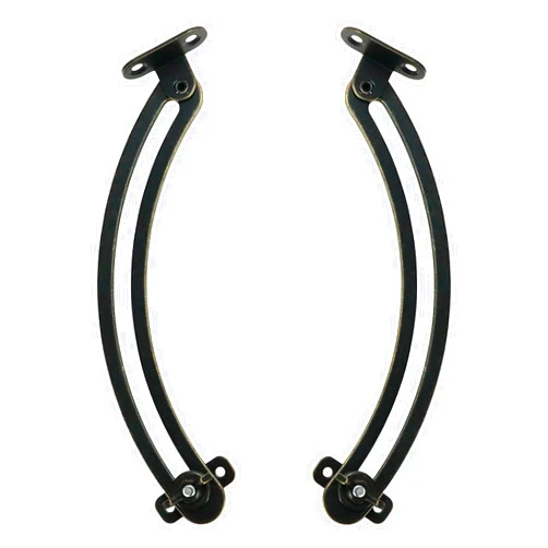 Bitray Lid Support Hinge 7 Inch Bronze Left and Right Hand Lid Support Adjustable Support with Screws (Left and Right Side)