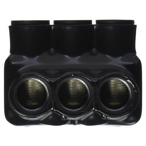 NSi IPLD350-3B Polaris Multi-Tap 3 Port (Dual Sided Entry) 350 MCM-6 AWG-Bagged Insulated Connector, Black