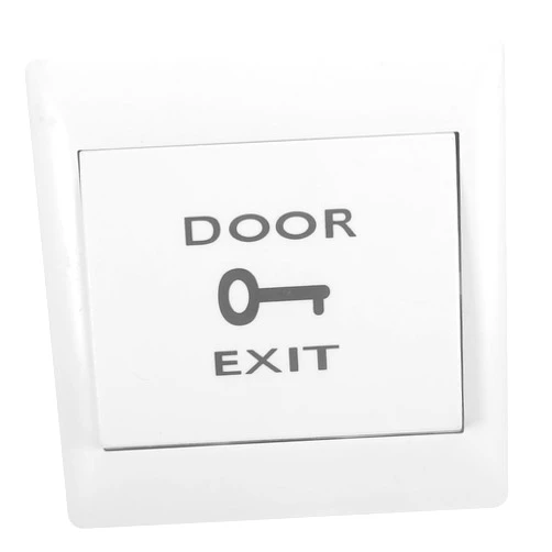 OSALADI 3pcs Button Push Exit Door Exit Surface Mounted White Switch