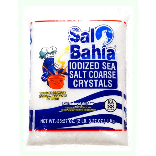 FQQF Sal Bahia Iodized Sea Salt Coarse Crystals 35.27oz