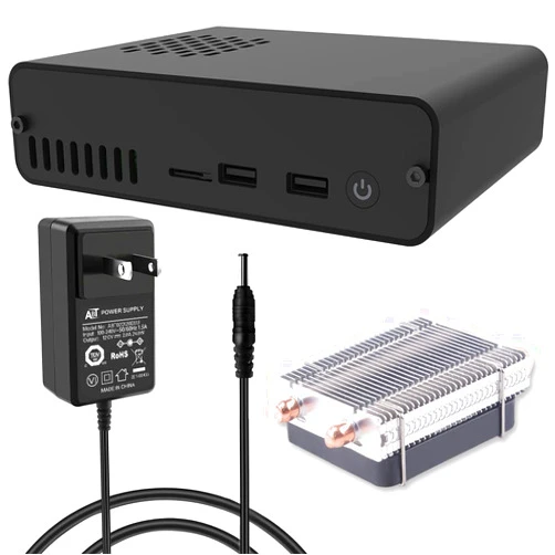 GeeekPi DeskPi Pro V2 2.5'' SATA HDD/SSD NAS Storage Kit for Raspberry Pi 4, Set-Top Box with ICE Tower Cooler & Power Supply for Raspberry Pi 4 Model B (NOT Include Raspberry Pi Board)