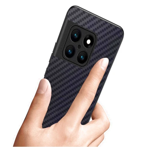 Ftonglogy for OnePlus 10T 5G Case: for OnePlus Ace Pro Phone Case, Slim Carbon Fiber Classic Design Soft Hybrid Shockproof Protective Cover Case for 1+ 10T (Black)