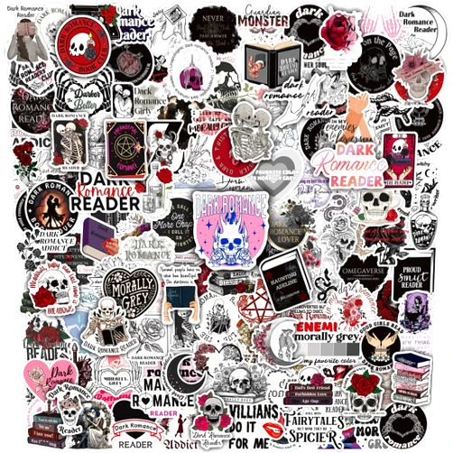 Joyppy 152 PCS Dark Romance Book Stickers for Kindle Adult, Spicy Booktok Reading Bookish Stickers for Kindle Case, Water Bottles, Laptop, Book Accessories Gifts for Book Lovers