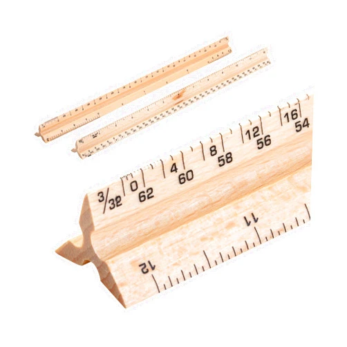 Mr. Pen- Architectural Scale Ruler, 12 Inch, 2 Pack, Wooden Architecture Ruler, Scale Ruler for Blueprints, Architect Ruler, Imperial Scale Drafting Ruler, Architect Ruler for Scale Drawing