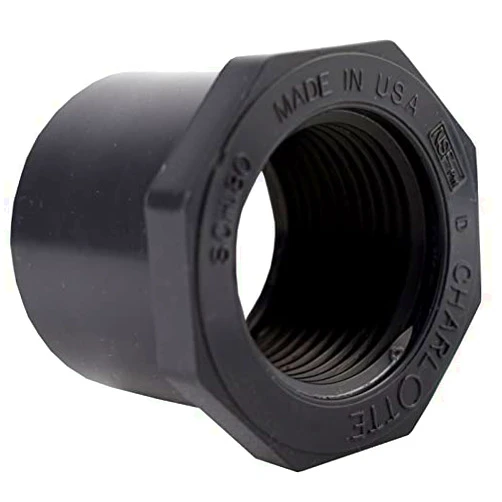 Charlotte Pipe Schedule 80 1 in. Spigot x 3/4 in. Dia. FPT PVC Reducing Bushing