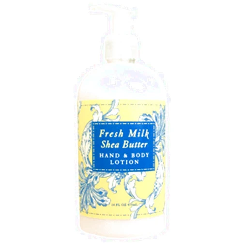 Greenwich Bay Trading Company Hand & Body Lotion, Fresh Milk Shea Butter, 16 Ounce (R2X003)
