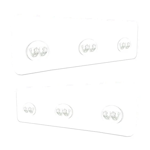 XLQADV 2 Pcs Shower Caddy Adhesive Replacement, Strong Hold Easy to Remove Adhesive for Shower Shelf, Wire Holder, Soap Holder, Bathroom Storage Shelves and Kitchen Racks