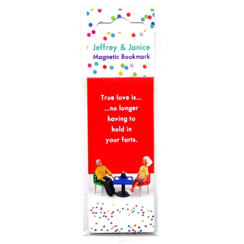 Brainbox Candy Bold & Bright - Hilariously Funny - 'True Love' - Magnetic Bookmark - Page Marker - Cheeky Birthday Gift Present - Perfect Christmas Xmas Stocking Filler - Sold by Brainbox Candy
