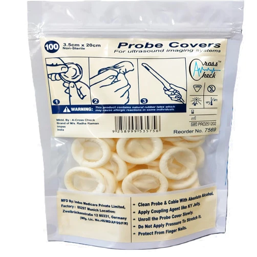A-crosscheck Ultrasound Probe Covers 100 Count | Nonsterile | 3.5cm x 20cm