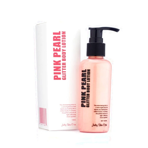 JUICY SKIN CARE Pink Pearl Glitter Body lotion – Shimmer body Lotion