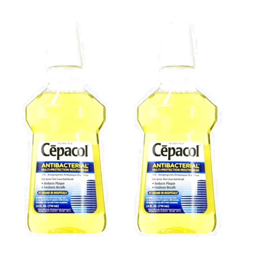 Cepacol Antibacterial Mouthwash, Gold, 48oz (2X24oz)
