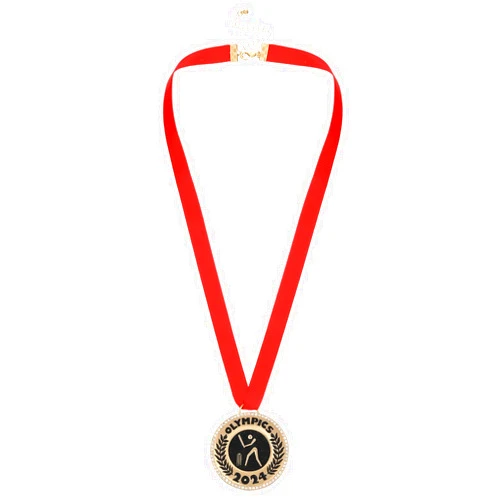 Madison Tyler Winner Award Medals Necklace for Kids and Adults|Medals with Red Neck Ribbon|Olympic Medals Necklace for Women Girls Kids