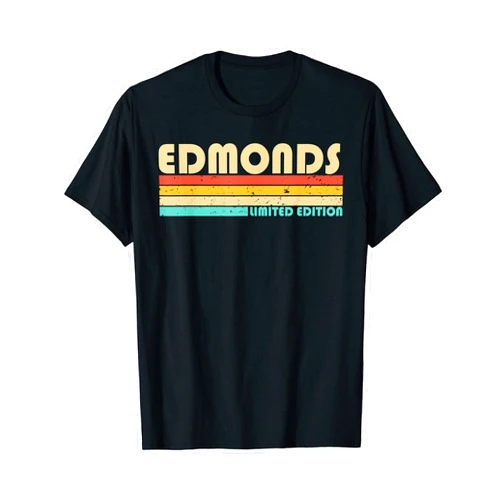 Customized Family Last Name Gifts Christmas Team EDMONDS Surname Funny Retro Vintage 80s 90s Birthday Reunion T-Shirt