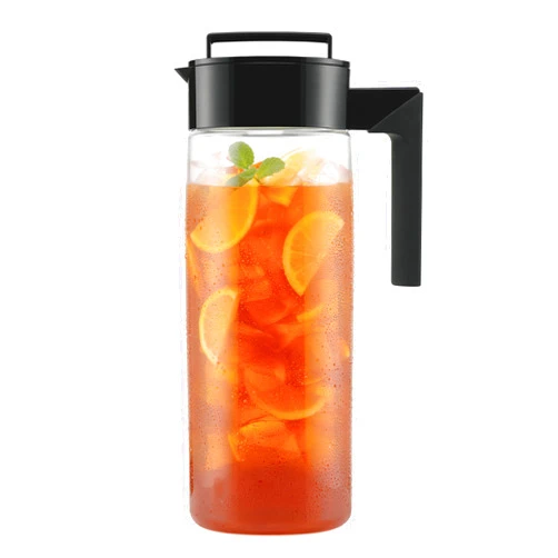 Takeya Patented and Airtight Pitcher Made in the USA, BPA Free, 2 qt, Black