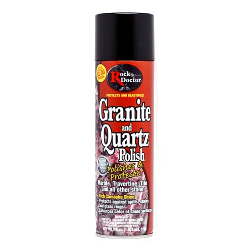 Rock Doctor Granite Polish Spray and Surface, 18 oz. Can, Polish Tile, Marble, Kitchen Countertop, and Natural Stone Surfaces, Streak-Free Shine Pack of 1