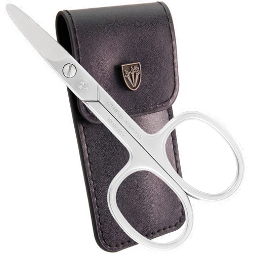 3 Swords Germany - brand quality STAINLESS STEEL INOX CURVED NAIL SCISSORS (1 PIECE) with round tips for DIABETICS - manicure pedicure - nail care by 3 Swords - Made in Germany