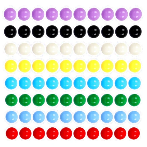 Laviesto Game Replacement Balls, 80 Pieces Acrylic Colored Balls for Games-Board Games,Chinese Checkers Marbles,Aggravation Game,Marble Run Toy-14mm/8 Colors