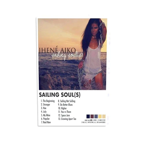 IVNE HY5V Jhene Aiko Sailing Soul(s) 5 Canvas Poster, 12x18 inch (30x45 cm) AAA+++, Matte Finish, Perfect for Home, Office, Gift