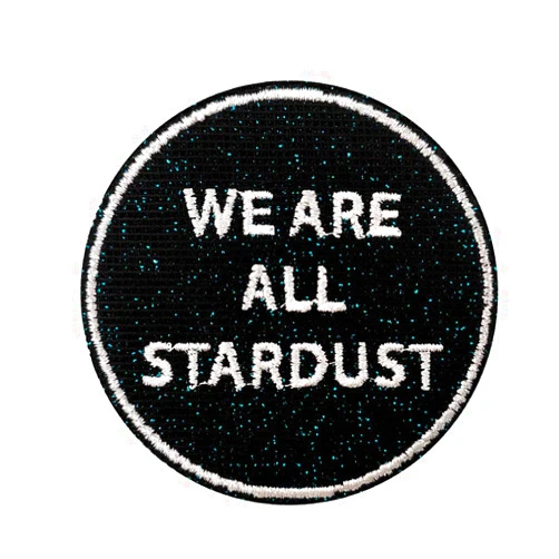 Cute-Patch We are All Stardust Embroidered Iron on Patch Sparkle Starry Sky Stikcer