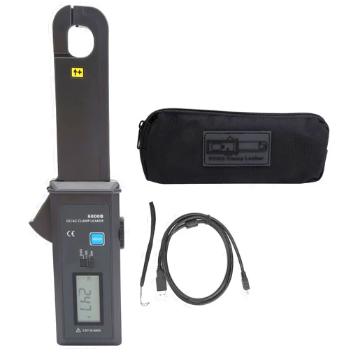 PerGar Leakage Current Tester, AC DC Leakage Current Clamp Meter, ETCR6000B Clamp Leaker Tester 0mA-60.0A Non Contact Car Clamp Leaker for Detecting Electrical Leaks in Various Applications