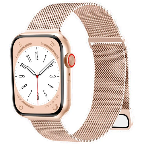 JKD Metal Band Compatible with Apple Watch Bands for Women Men 40mm 41mm 38mm 44mm 45mm 46mm 42mm 49mm, Stainless Steel Mesh Magnetic Strap Clasp for iWatch Ultra 2, Series 10 9 8 7 6 5 4 3 2 1 SE