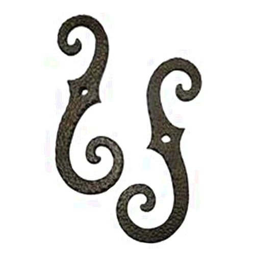 John Wright Hearth John Wright 088255 Scroll Shutter Dog with Lag - Pair