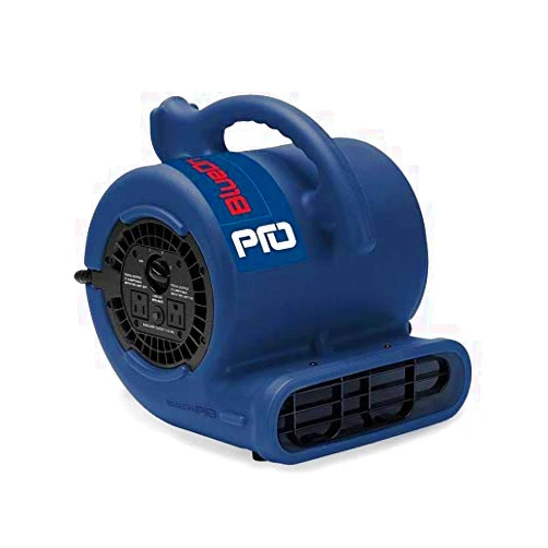 BlueDri 1/4 HP 900 CFM Air Mover for Water Damage Restoration Equipment Carpet Dryer Floor Blower Fan Home and Plumbing Use