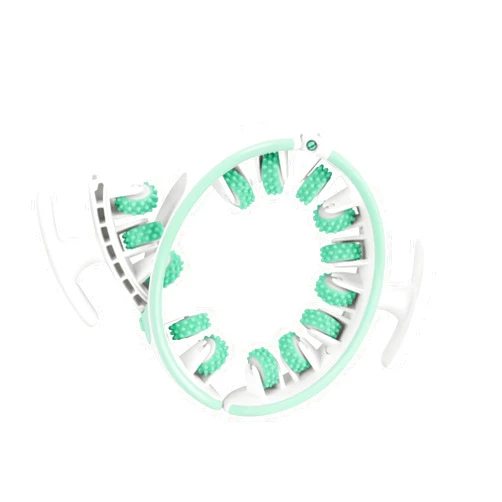 KonGnY 360° Multi-Functional Ring Anti Cellulite Massager with Converging & Diverging Roller Technology (Green)