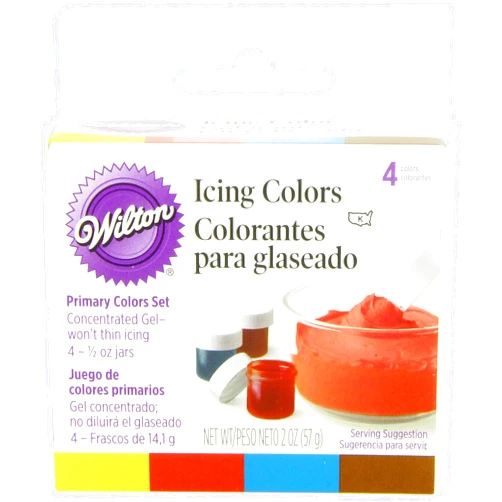 Wilton Primary Icing Colors, Set of 4