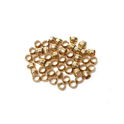 LTWFITTING 3/16-Inch Brass Compression Sleeves Ferrels,BRASS COMPRESSION FITTING(Pack of 50)