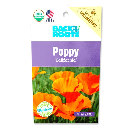 Back to the Roots Seed Packet - Poppy 'California'