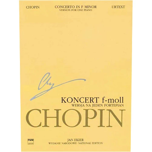 Jan Ekier,Pawel Kaminski,Frederic Chopin Concerto in F Minor Op. 21: Version for One Piano