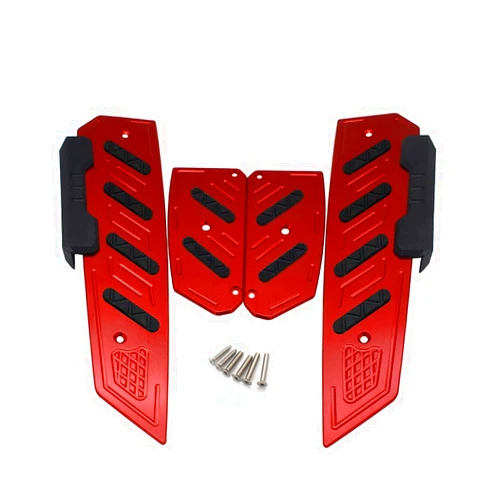Semspeed Forza 300 Motorcycle Pedals Footpegs sidestand CNC Aluminum Alloy Front Rear Footstep Foot Plate Footrest Pedal for Forza300 2018 forza125 2017 2018 forza250 2017 2018. (Red)