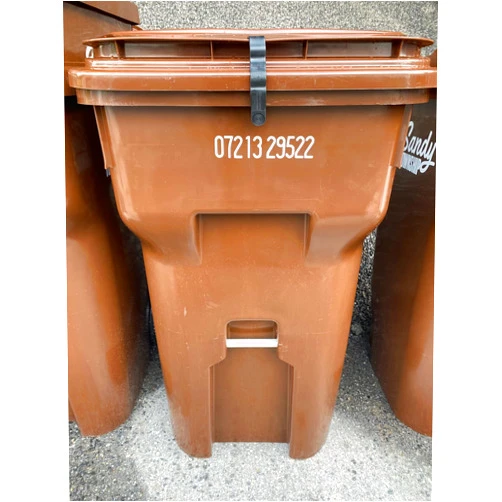 SafeWaste Lid Latch, Easy-to-Install Trash Can Lock, Trash Can Lid Lock, Garbage Can Lock for Carts with/Without Handle, Trash Bin Lock in One-Piece Design, Made of TPU, Push Clip