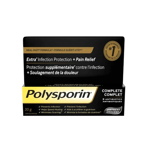 Polysporin Antibiotic Ointment Heal-Fast formula, 30g 30 gram