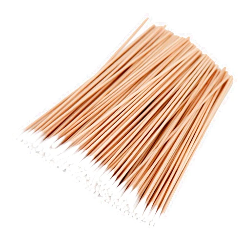 Kangbaobei 200PCS Cotten Swab Applicators, 6 Inch Long Wooden Cotton Swabs - Cleaning Gun Sterile Medical Q Sticks Tips Applicator With Wood Handle - Makeup & Ear Cleaner Remover Tools - For Ceramics, Jewelry